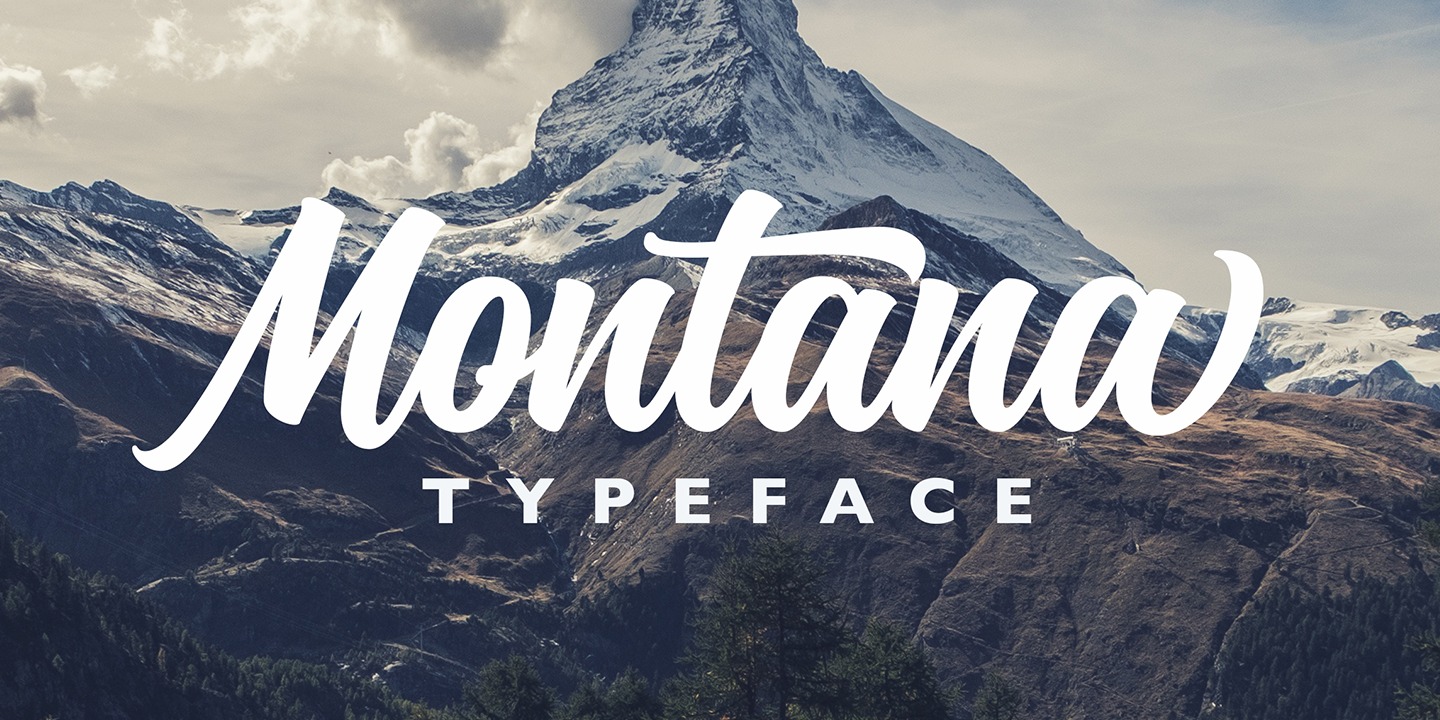 Beispiel einer Montana Typeface-Schriftart #7